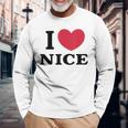 I Love Nice アイ・ラブ・ニース 長袖Tシャツ 高齢者への贈り物