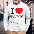 I Love Paris Graphic Novelty & Cool s 長袖Tシャツ 高齢者への贈り物