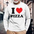 I Love Pizza 長袖Tシャツ 高齢者への贈り物