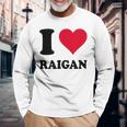 I Love Raigan 長袖Tシャツ 高齢者への贈り物