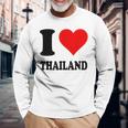 I Love Thailand 長袖Tシャツ 高齢者への贈り物