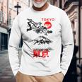 I Love Tokyo、Tokyo Japan 富士山、東京ファッショングラフィック 長袖Tシャツ 高齢者への贈り物