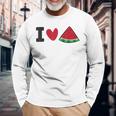 I Loveandíaerano Frutaandía Camiseta de manga larga Regalos para ancianos