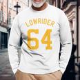 Lowrider 64 Jersey Number On The Back Classic Lowrider Car 長袖Tシャツ 高齢者への贈り物