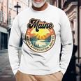 Maine Usa ハイキング ハイカー バックパッカー ハイキング 山 アウトドア 長袖tシャツ 長袖Tシャツ 高齢者への贈り物