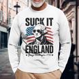 Men's Suck-It England 4Th July George Washington 1776 Long Sleeve T-Shirt Gifts for Old Men