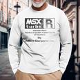 Msx Turbo R グリーン&ストーンウォッシュ効果 長袖Tシャツ 高齢者への贈り物