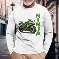 Ninjaオートバイスポーツバイク 長袖tシャツ 長袖Tシャツ 高齢者への贈り物
