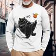 No Kings In America Black Cat Long Sleeve T-Shirt Gifts for Old Men