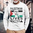 Palestinian Lives Matter 長袖Tシャツ 高齢者への贈り物