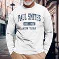 Paulmiths New York Ny ビンテージ アスレチック スポーツデザイン 長袖Tシャツ 高齢者への贈り物
