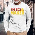 The Pizza Maker Pizza Making 長袖Tシャツ 高齢者への贈り物