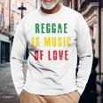 Reggae Is Music Of Love 長袖tシャツ 長袖Tシャツ 高齢者への贈り物