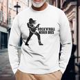 Rock 'N' Roll Never Dies ギタープレーヤー 長袖Tシャツ 高齢者への贈り物