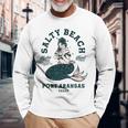 Salty Beach Port Aransas テキサス マーメイドシャツ ダイブバー オイスター 長袖Tシャツ 高齢者への贈り物