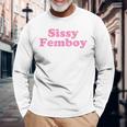 Sissy Femboy Crossdressing Aesthetic 長袖Tシャツ 高齢者への贈り物