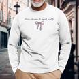 Stars Stripes And Equal Rights Bow Coquette Women's Rights Long Sleeve T-Shirt Gifts for Old Men