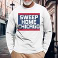 Sweep Home シカゴ野球 サウスサイド チータウン お土産 長袖Tシャツ 高齢者への贈り物