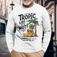 Tropic Like It's Hot パイナップル サマーサングラス ビーチ 長袖Tシャツ 高齢者への贈り物