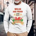 Welsh Dragon Wales ラグビートップ 長袖tシャツ 長袖Tシャツ 高齢者への贈り物