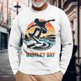 Whitley Baykateboardingグランジ 長袖Tシャツ 高齢者への贈り物