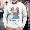 Wooper-Muper メキシカンサラマンダー アフロヘッド かわいい 面白い キッズ 長袖Tシャツ 高齢者への贈り物