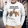 【Super Cute Toypoodles】トイプードル 実写 長袖Tシャツ 高齢者への贈り物