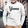 【Yome】嫁 よめ シンプル おしゃれ ローマ字 夫婦お揃い 結婚祝い カップル ペアルック おもしろ ペア 長袖Tシャツ 高齢者への贈り物