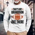 あれは俺の孫だ。フットボール・ファニー・フットボール・グランマ 長袖Tシャツ 高齢者への贈り物