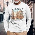 ウィーン オーストリア 旅行 お土産 Meet Me Inienna 長袖Tシャツ 高齢者への贈り物