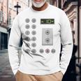 エレベーターボタン おもしろエレベーター 長袖Tシャツ 高齢者への贈り物