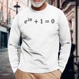オイラーのアイデンティティ 最も美しい数学方程式 数学 長袖Tシャツ 高齢者への贈り物