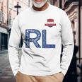 オランダ オランダ 人間の旗 文字 R And L Nederland 長袖Tシャツ 高齢者への贈り物