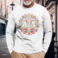 ガネーシャシンボル ヨガ ヒンドゥー教 象 神 ガネーシャ プージャ 長袖tシャツ 長袖Tシャツ 高齢者への贈り物
