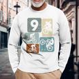 キッズ 9歳の男の子サイクリスト9歳の誕生日バイクマウンテンバイク 長袖Tシャツ 高齢者への贈り物