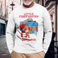 キッズ 消防署の消防車 小さな消防士ベンジャミン 長袖Tシャツ 高齢者への贈り物