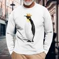 キングペンギン King Penguin 長袖Tシャツ 高齢者への贈り物