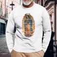 グアダルーペの聖母 カトリック アヴェ・マリア スペイン語 ヘイルマリア 長袖tシャツ 長袖Tシャツ 高齢者への贈り物