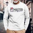 グリルバーベキュー ピットマスター 長袖Tシャツ 高齢者への贈り物