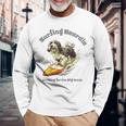 サーフィン 犬 ビアデッドコリー かわいい 面白い 長袖Tシャツ 高齢者への贈り物