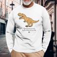 ジュラシック・ワールド Tyrannosaurus Rex Loose Illust 長袖Tシャツ 高齢者への贈り物