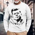 ジョン・F・ケネディ アメリカ大統領 長袖Tシャツ 高齢者への贈り物