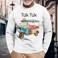 タイ トゥクトゥク バンコク 長袖Tシャツ 高齢者への贈り物