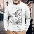 タロット・メジャー・アルカナ ザ・フール 長袖tシャツ 長袖Tシャツ 高齢者への贈り物