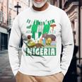 ナイジェリアの服のアイデア キッズ&ノベルティ ナイジェリア国旗 長袖Tシャツ 高齢者への贈り物