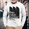 バウハウスアーカイブ – モダニストベルリンデザイン 長袖Tシャツ 高齢者への贈り物