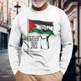 パレスチナフリーパレスチナフリーガザパレスチナ国旗 長袖Tシャツ 高齢者への贈り物