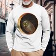 ヒエロニムス・ボス フクロウの大地の庭 長袖Tシャツ 高齢者への贈り物