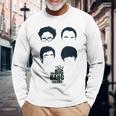 ビッグバン理論ロゴ グループヘア 長袖Tシャツ 高齢者への贈り物