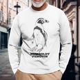 フンボルトペンギン 長袖Tシャツ 高齢者への贈り物